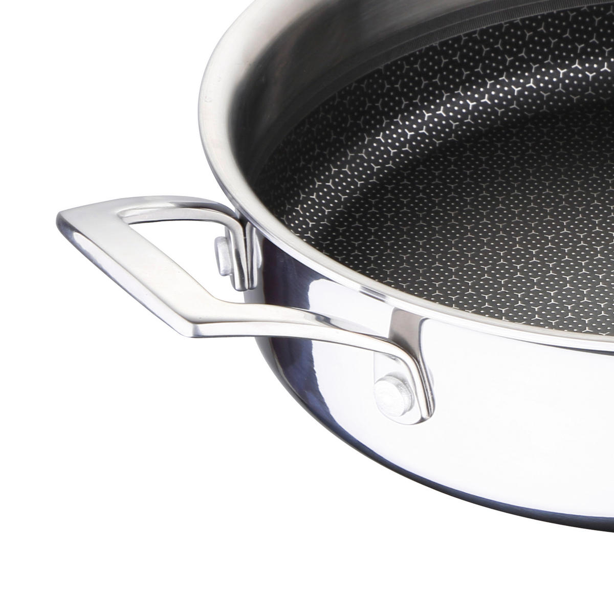 SERVIERPFANNE  - Edelstahlfarben/Schwarz, Basics, Metall (39/30/10cm) - Masterpro