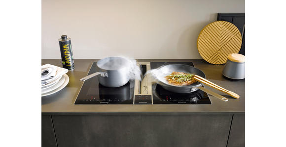 EINBAUKÜCHE   - Eichefarben/Grau, Design, Holzwerkstoff - Novel