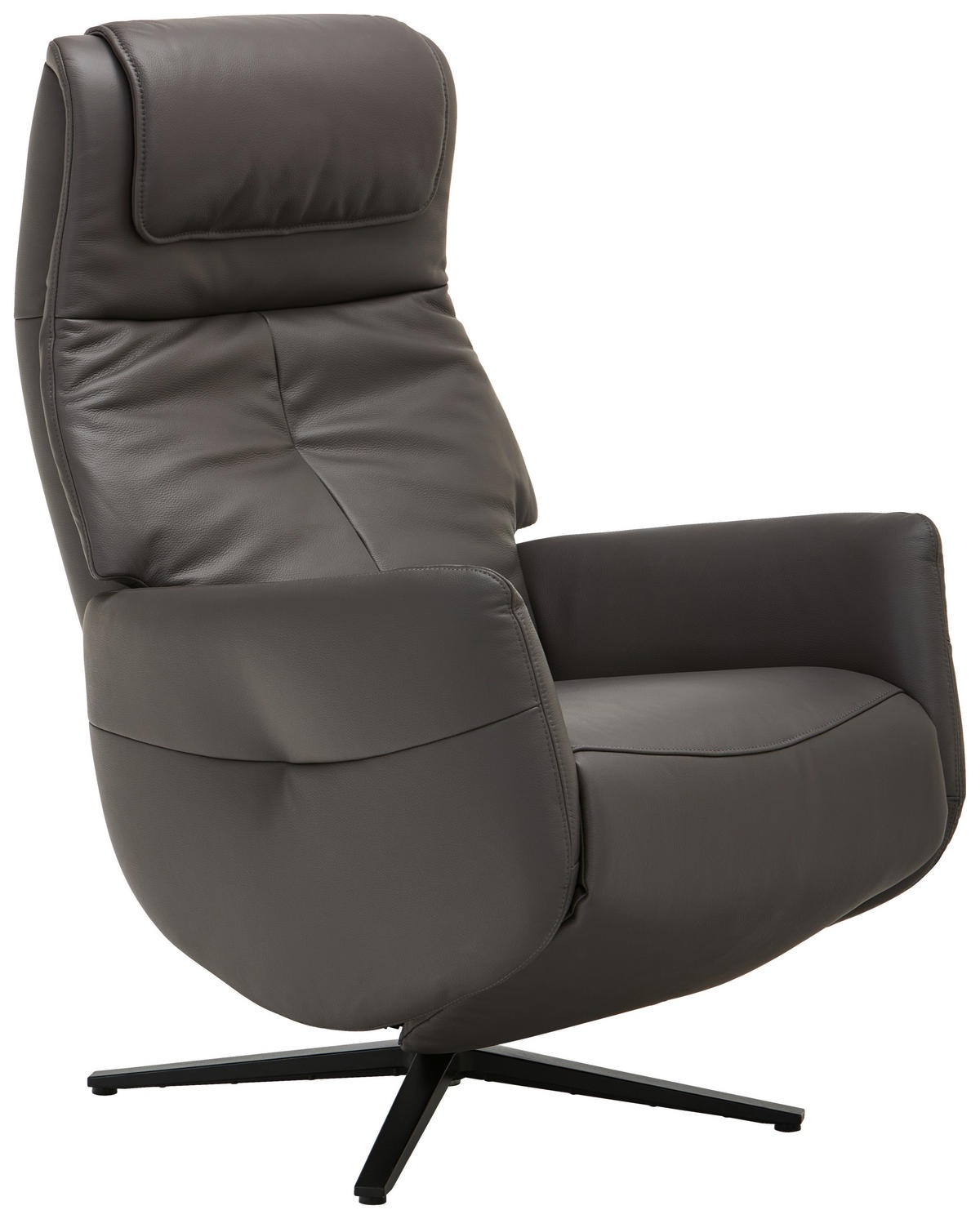 MASÁŽNÍ KŘESLO, kov, textil, kůže, černá, tmavě šedá - černá/tmavě šedá, Design, kov/textil (77/113/86cm) - Xora