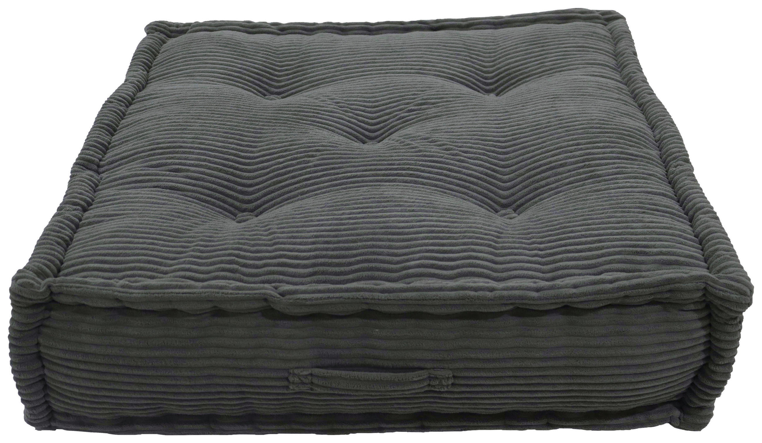 SOFAELEMENT in Cord Grau  - Grau, Design, Textil (80/20/80cm) - P & B