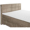 BOXSPRINGBETT 180/200 cm  in Sandfarben  - Sandfarben/Schwarz, Design, Holzwerkstoff/Kunststoff (180/200cm) - Xora