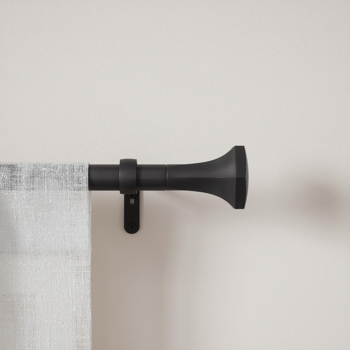 TYČ NA ZÁVĚSY  382 cm - černá, Konvenční, kov/plast (382cm) - Umbra