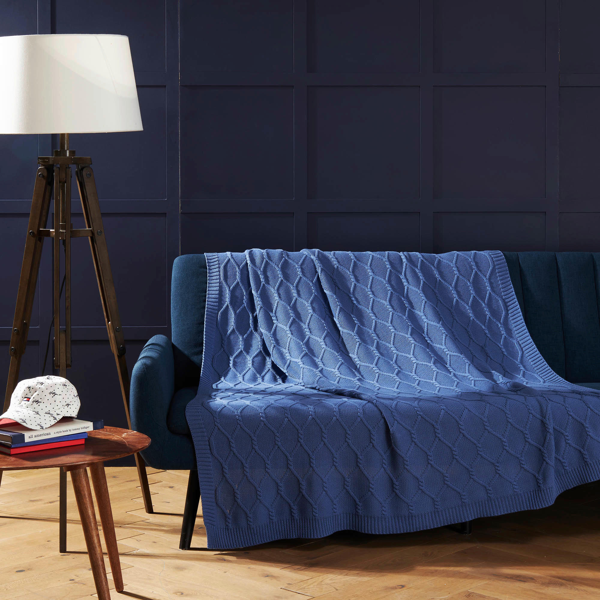 TANKA ODEJA 130/170 cm modra  - modra, Konvencionalno, tekstil (130/170cm) - Tommy Hilfiger