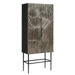 HIGHBOARD Schwarz  75/180/40 cm  - Schwarz, LIFESTYLE, Holzwerkstoff/Metall (75/180/40cm) - Ambia Home