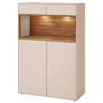 HIGHBOARD Sandfarben, Wildeiche  90/133/39 cm  - Sandfarben/Wildeiche, Design, Holz/Holzwerkstoff (90/133/39cm) - Dieter Knoll