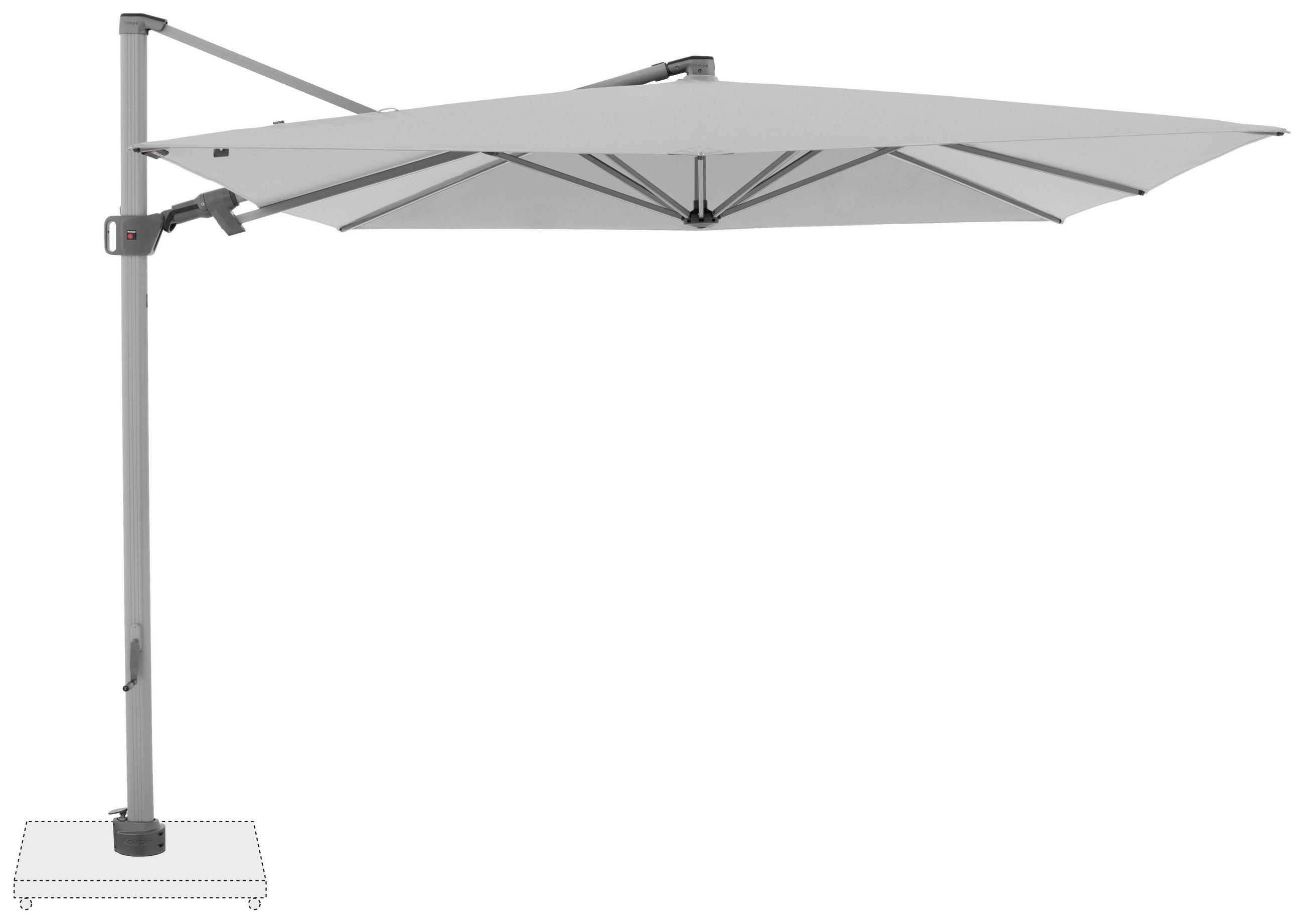 AMPELSCHIRM  275/275 cm  - Silberfarben/Hellgrau, Konventionell, Textil/Metall (275/275cm) - Doppler