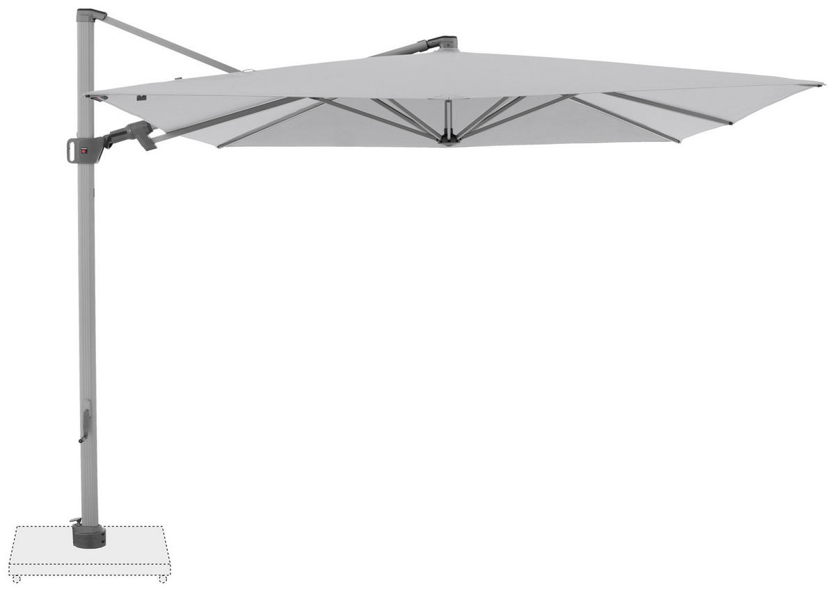 AMPELSCHIRM  275/275 cm  - Silberfarben/Hellgrau, Konventionell, Textil/Metall (275/275cm) - Doppler