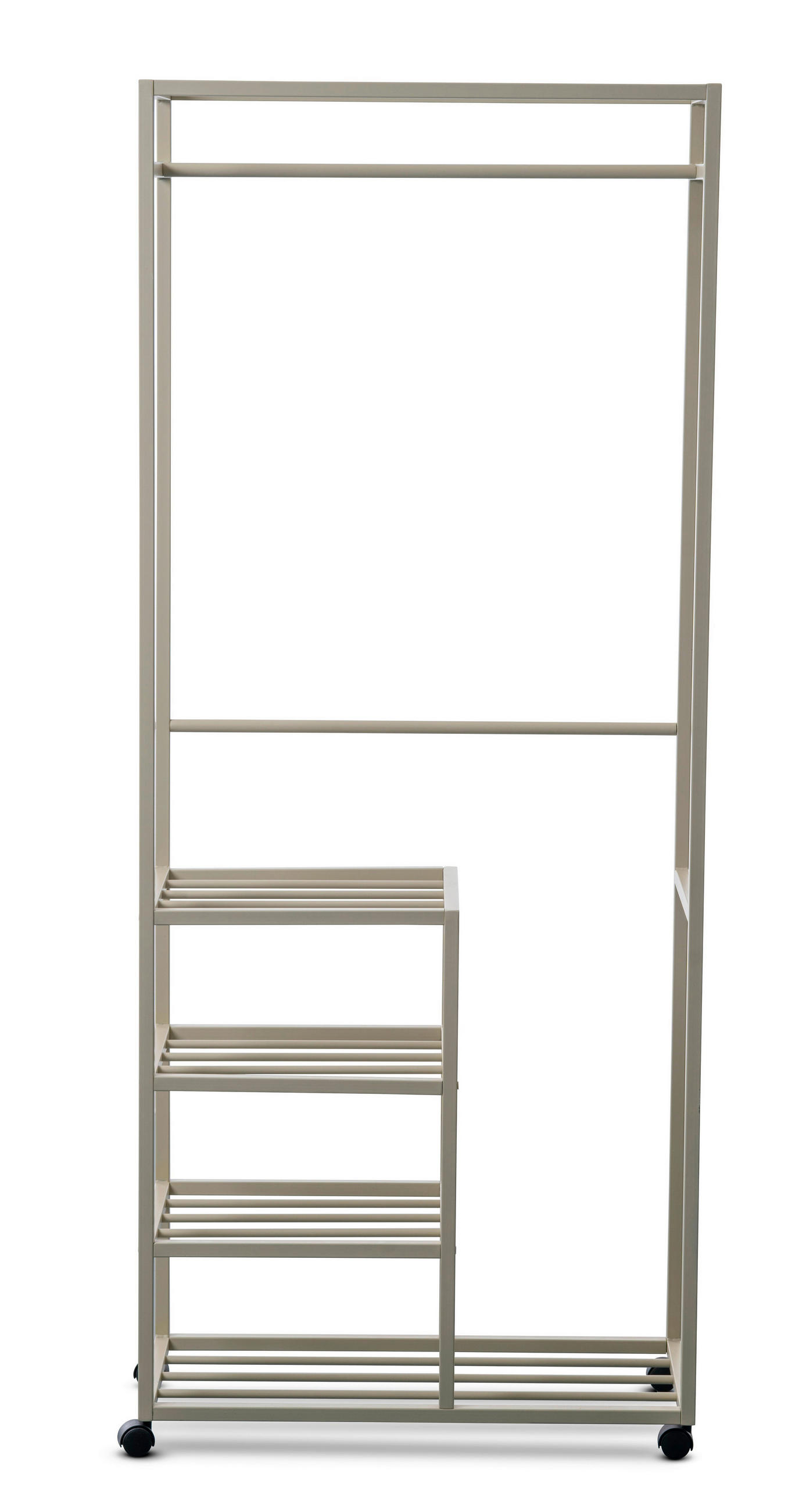 KLEIDERWAGEN in Creme 75/183/35 cm   - Creme, Basics, Kunststoff/Metall (75/183/35cm)