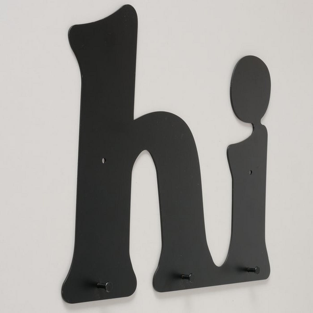 GARDEROBENHAKEN  in Schwarz  - Schwarz, Basics, Metall (2/38/30cm) - Boltze Home