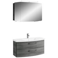 BADEZIMMER 3-teilig  in 101 cm  - Chromfarben/Graphitfarben, KONVENTIONELL, Glas/Holzwerkstoff (101cm) - Pelipal