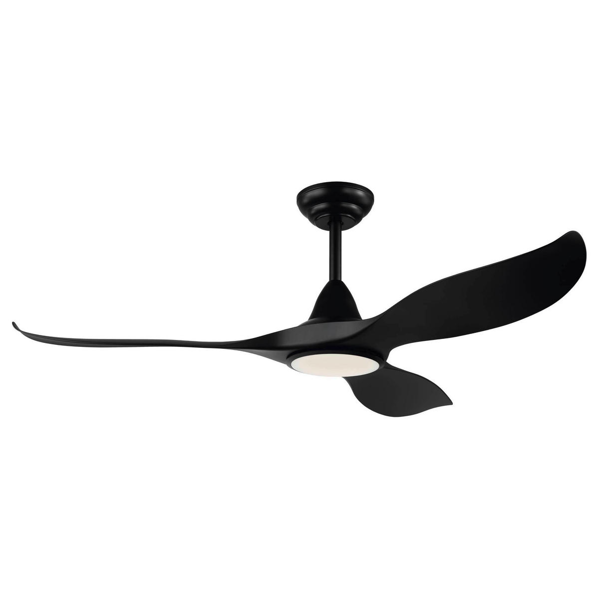 DECKENVENTILATOR 16 W  132/33,3 cm    - Schwarz, Basics, Naturmaterialien/Kunststoff (132/33,3cm) - Eglo