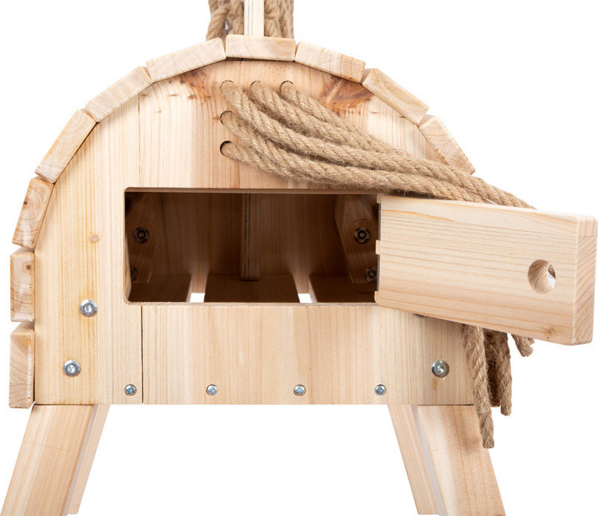 KLETTERGERÜST - Braun, Basics, Holz (79/70/41cm) - small foot