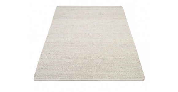 HANDWEBTEPPICH 80/250 cm Helsinki Silberfarben  - Silberfarben, Basics, Textil (80/250cm) - Linea Natura