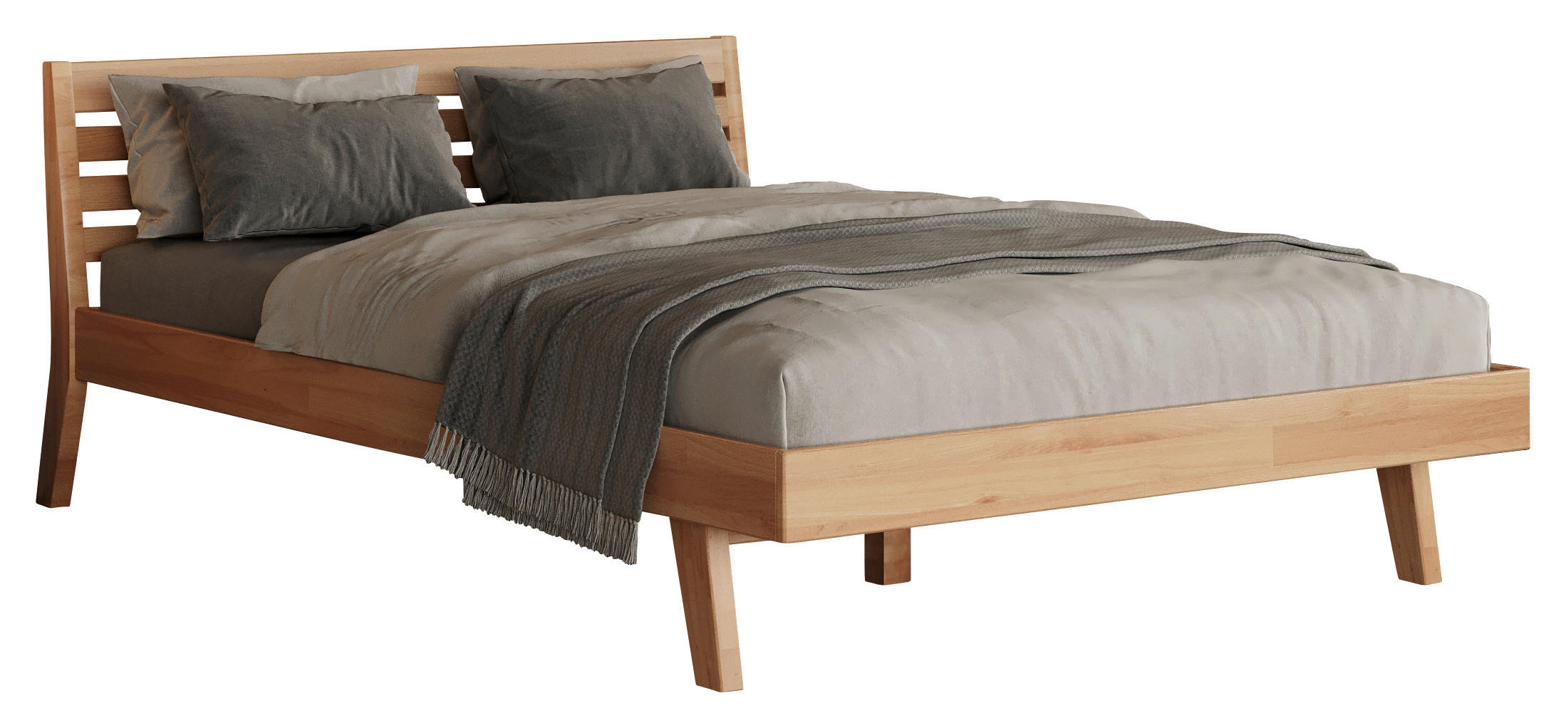 ÁGY 90/200 cm  geszt bükk  - geszt bükk, Modern, fa (90/200cm) - MID.YOU