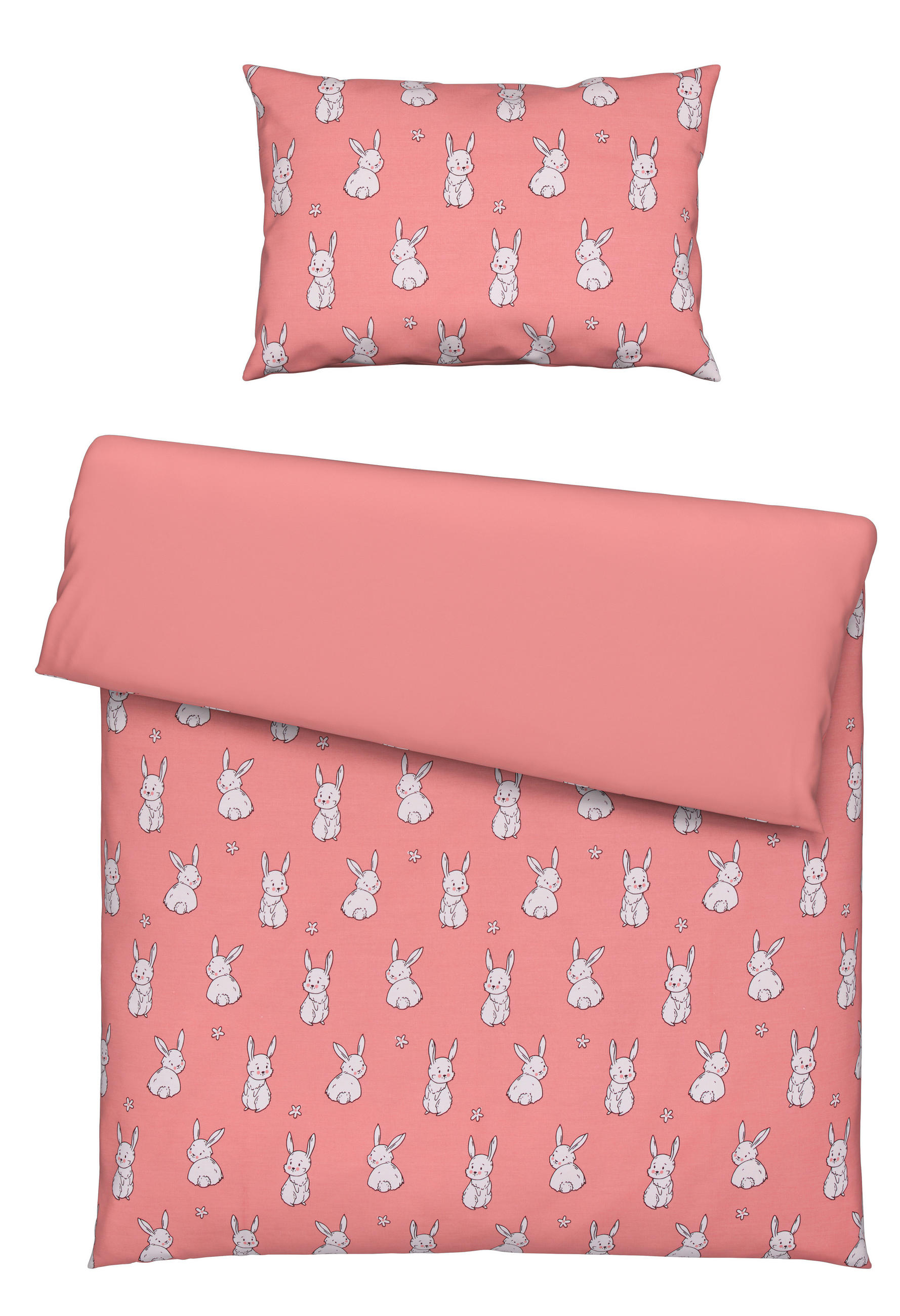 BABYBETTWÄSCHE 100/135 cm  - Pink, Basics, Textil (100/135cm) - Avelia