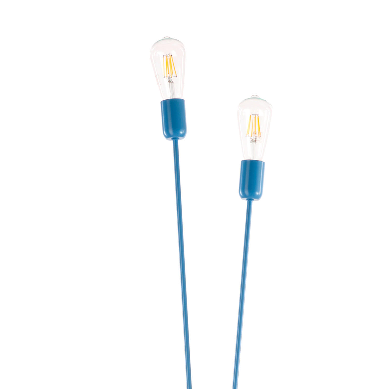 STEHLEUCHTE 32/182 cm    - Blau, Basics, Metall (32/182cm)