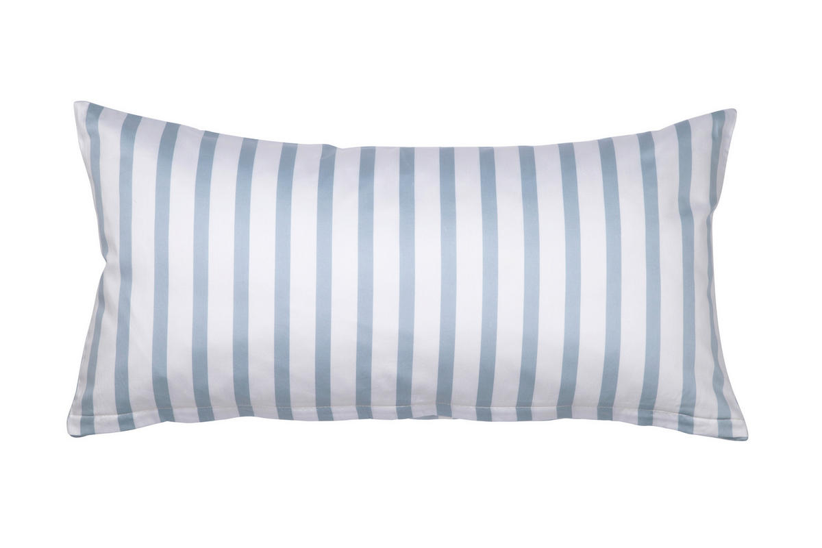 KISSENHÜLLE GENTANO 40/80 cm  - Blau/Weiß, Design, Textil (40/80cm) - Janine