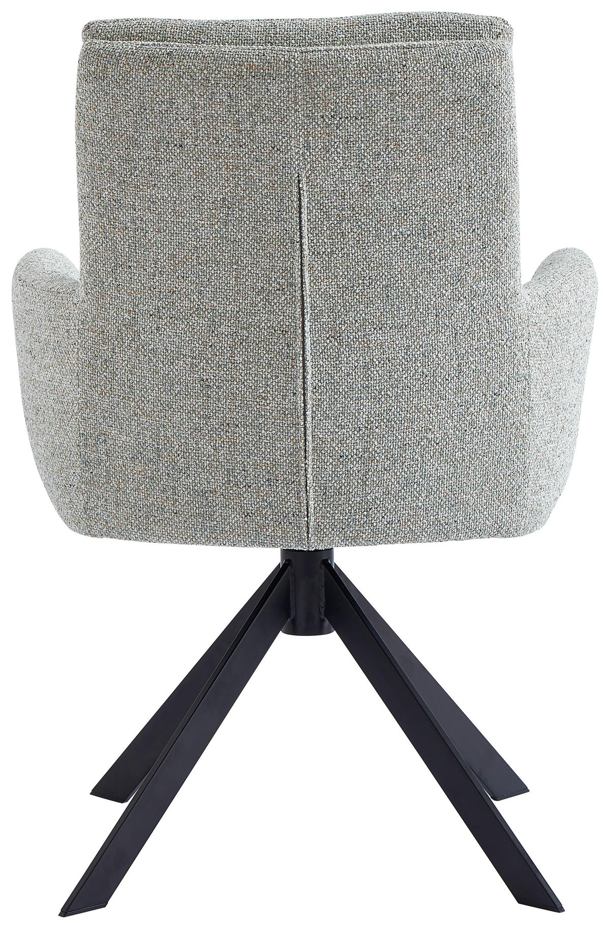 SCAUN CU BRAțE in negru, bej, verde  - bej/verde, Design, metal/textil (60,5/88/67cm) - Novel