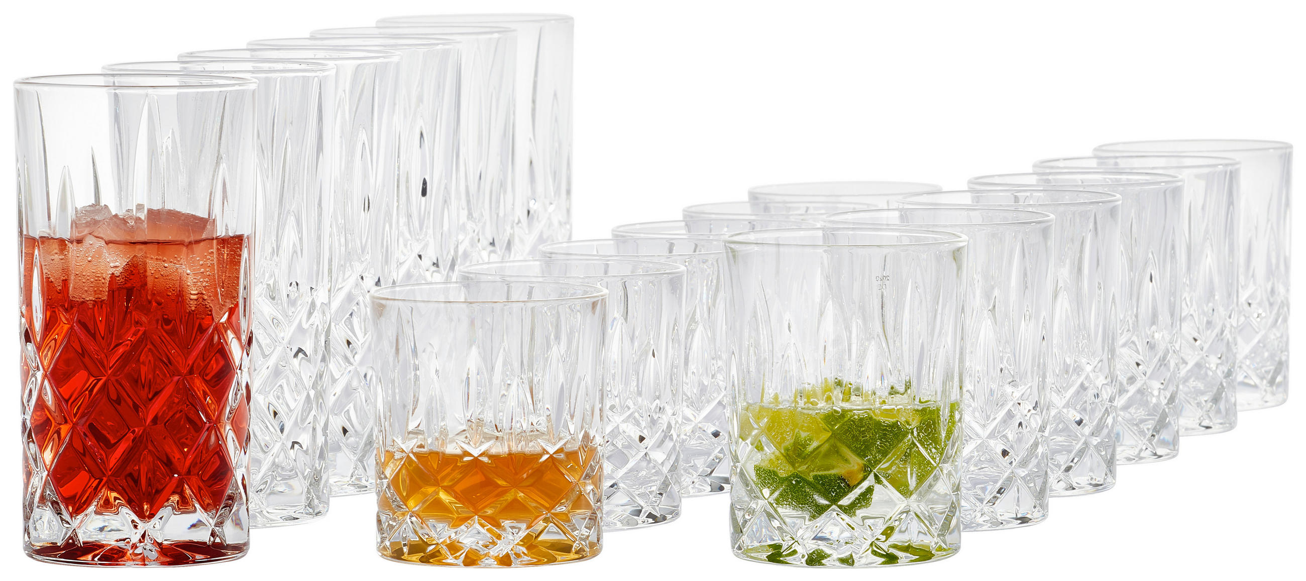 GLÄSERSET Noblesse 18-teilig - Klar, Trend, Glas - Nachtmann
