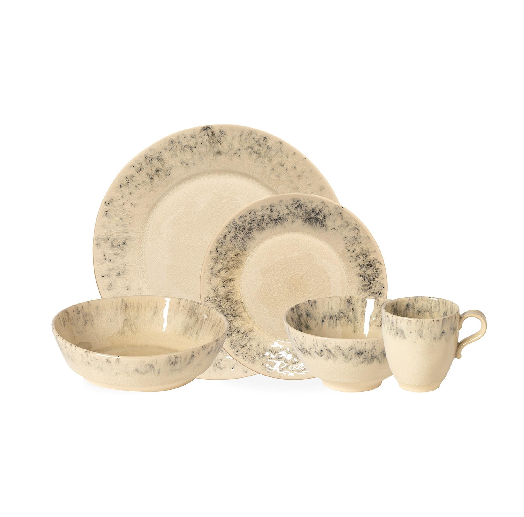 KOMBISERVICE Beige MADEIRA 30-teilig 6 Personen  - Beige, Basics, Keramik - Costa Nova