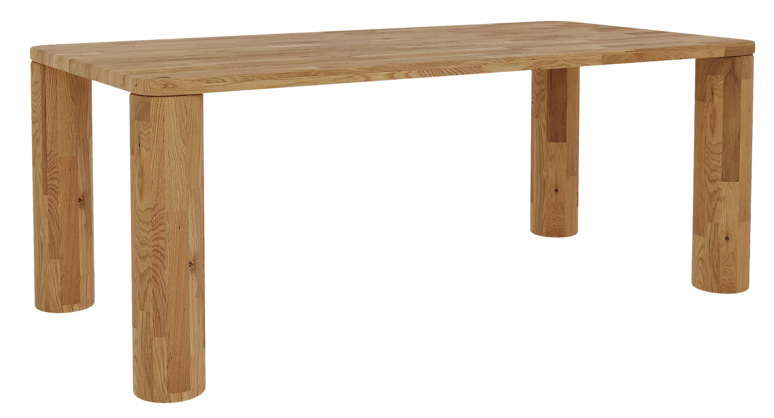 JEDILNA MIZA, masivno hrast  - Design, les (200/100/75cm) - Linea Natura