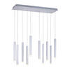 LED-HÄNGELEUCHTE 89/30/120 cm  - Alufarben, Design, Kunststoff/Metall (89/30/120cm)