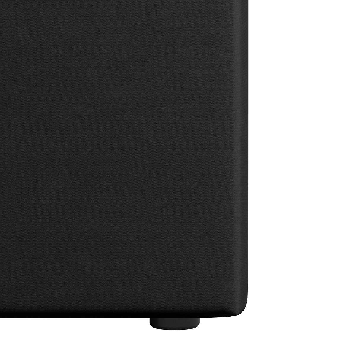 BOXSPRINGBETT 120/200 cm  in Schwarz  - Schwarz, Modern, Holz/Kunststoff (120/200cm) - MID.YOU