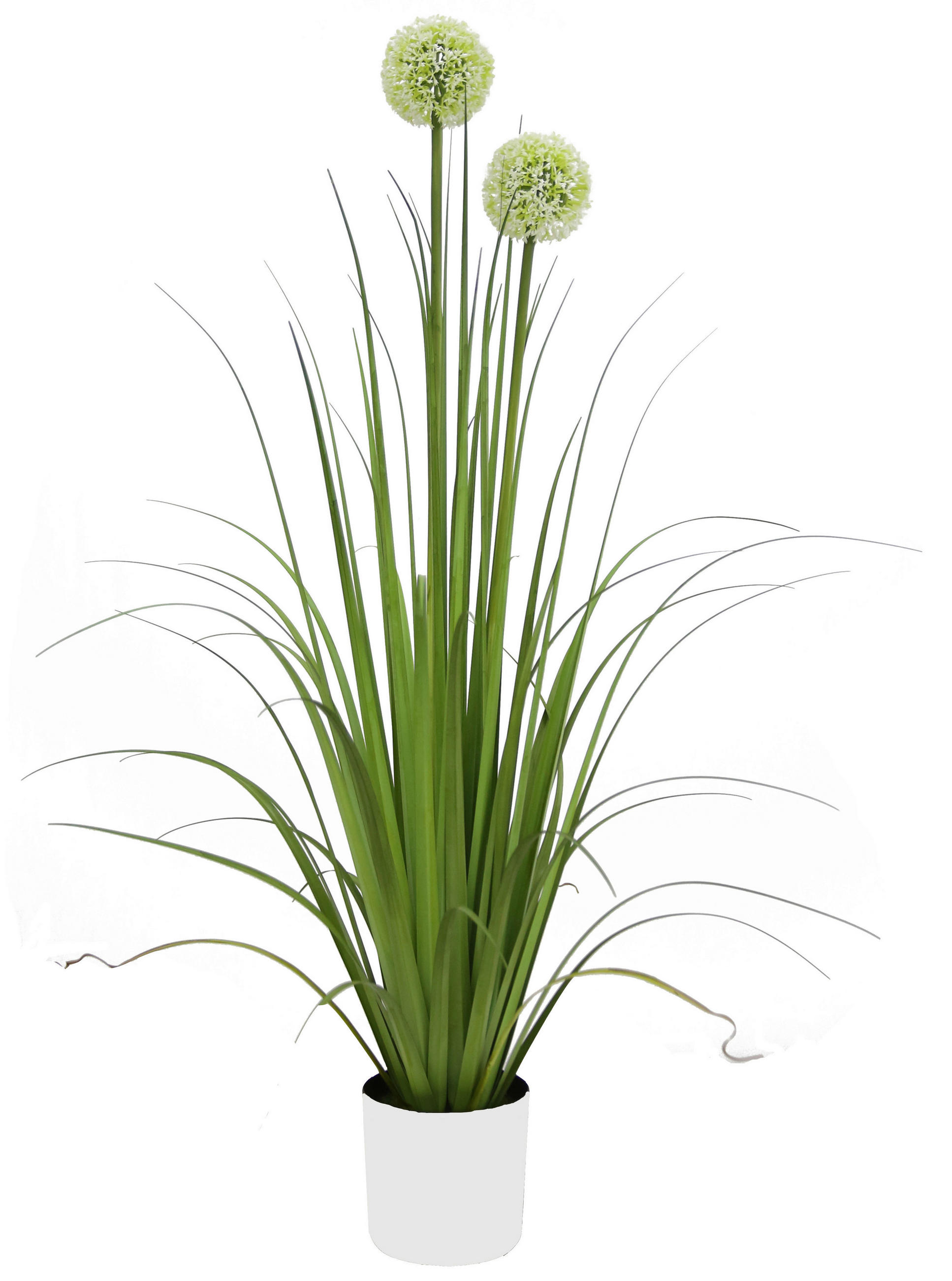 TRAVA DEKORATIVNA  - bijela/zelena, Basics, metal/plastika (90cm) - Ambia Home
