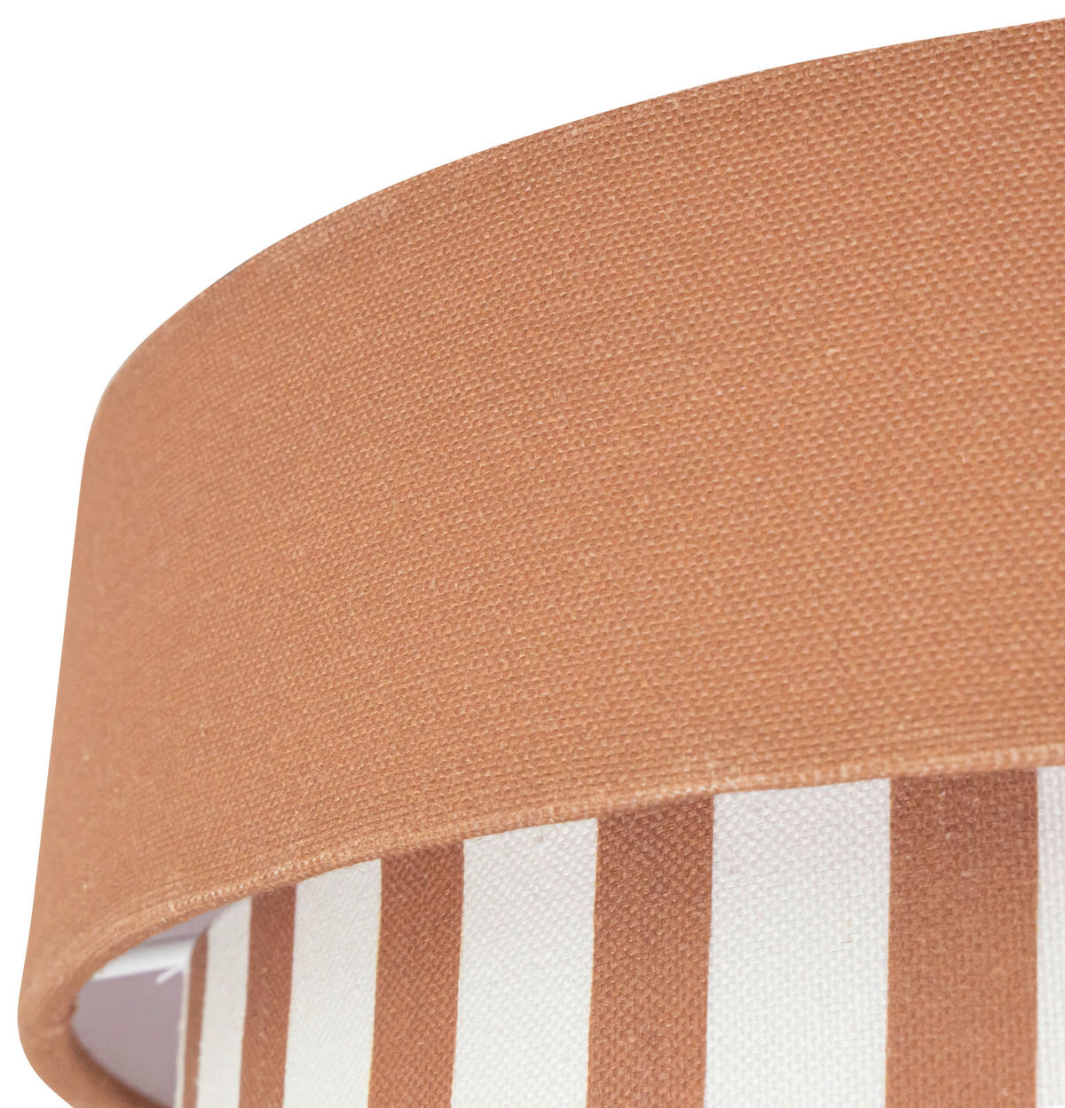 DECKENLEUCHTE  37/13 cm    - Braun/Naturfarben, MODERN, Kunststoff/Textil (37/13cm) - Novel
