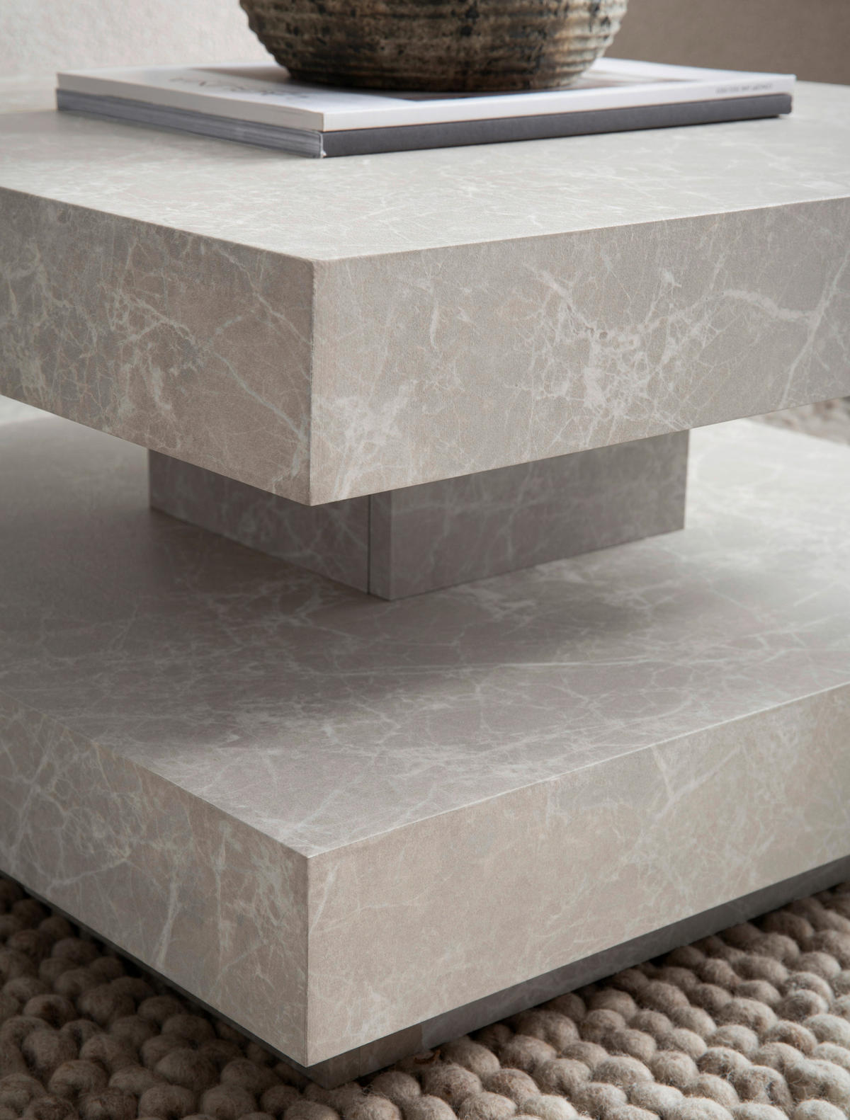 COUCHTISCH in Holzwerkstoff 60/60/34 cm  - Sandfarben, Design, Holzwerkstoff (60/60/34cm) - Livetastic