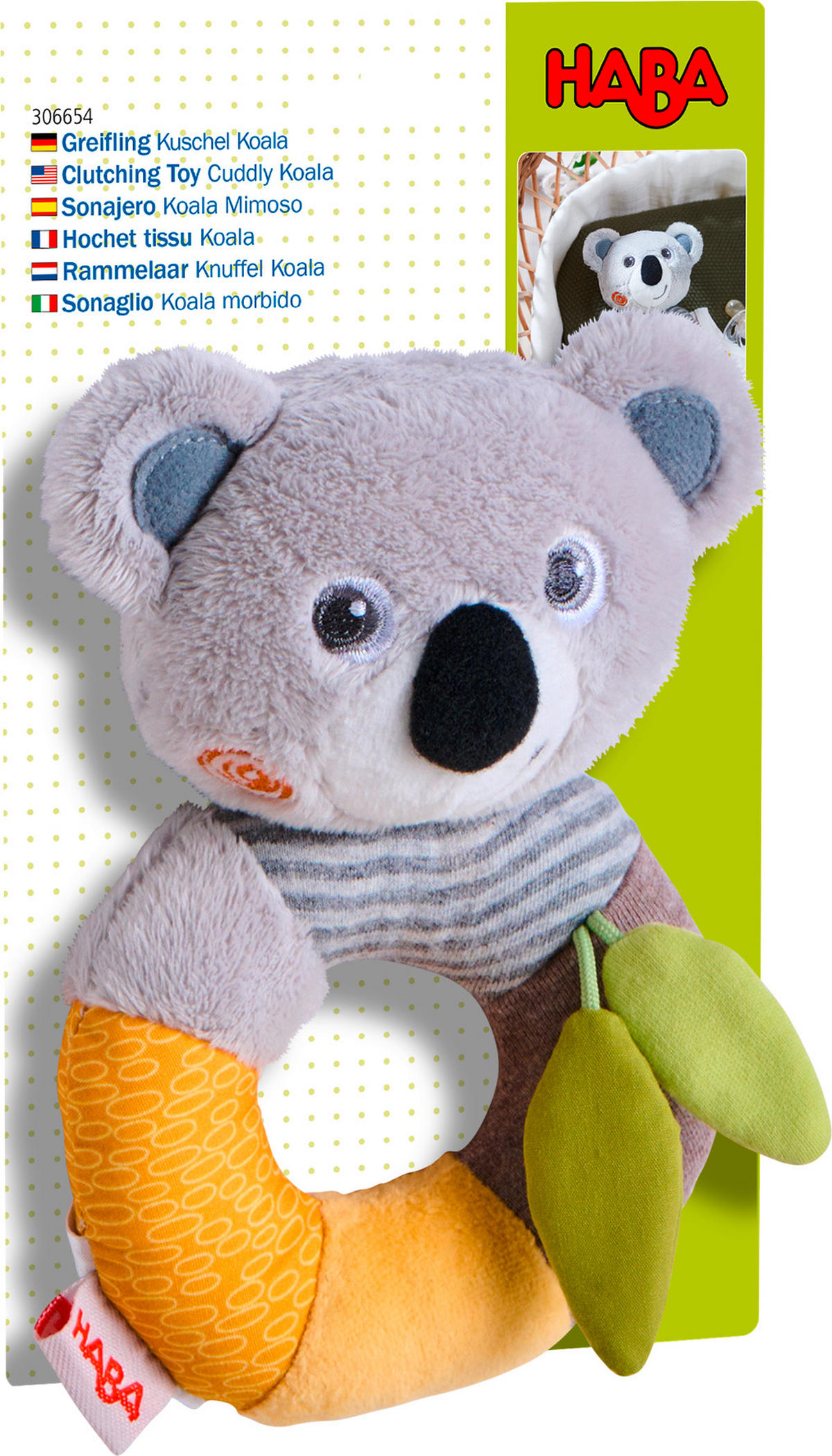 GREIFLING  - Multicolor, Basics, Textil (16/9,5/5,5cm) - Haba