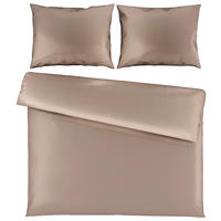 POSTEĽNÁ BIELIZEŇ, satén, taupe, 200/200 cm - taupe, Basics, textil (200/200cm) - Novel