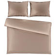 BETTWÄSCHE TANJA Satin 200/200 cm  - Taupe, Basics, Textil (200/200cm) - Novel