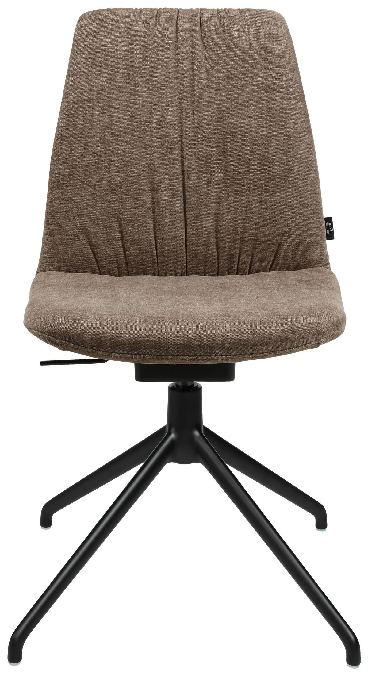 STUHL  in Stahl Flachgewebe  - Braun, Design, Textil/Metall (46/85-88/55cm) - Johann Jakob
