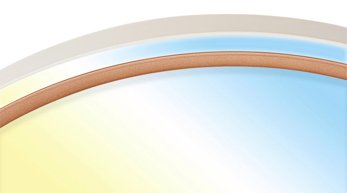 STROPNA LED-SVETILKA  INO /5200 lm/3000-6500 K// - svetlo rjava/svetlo siva, Basics, kovina/umetna masa (49,5/6,5cm)
