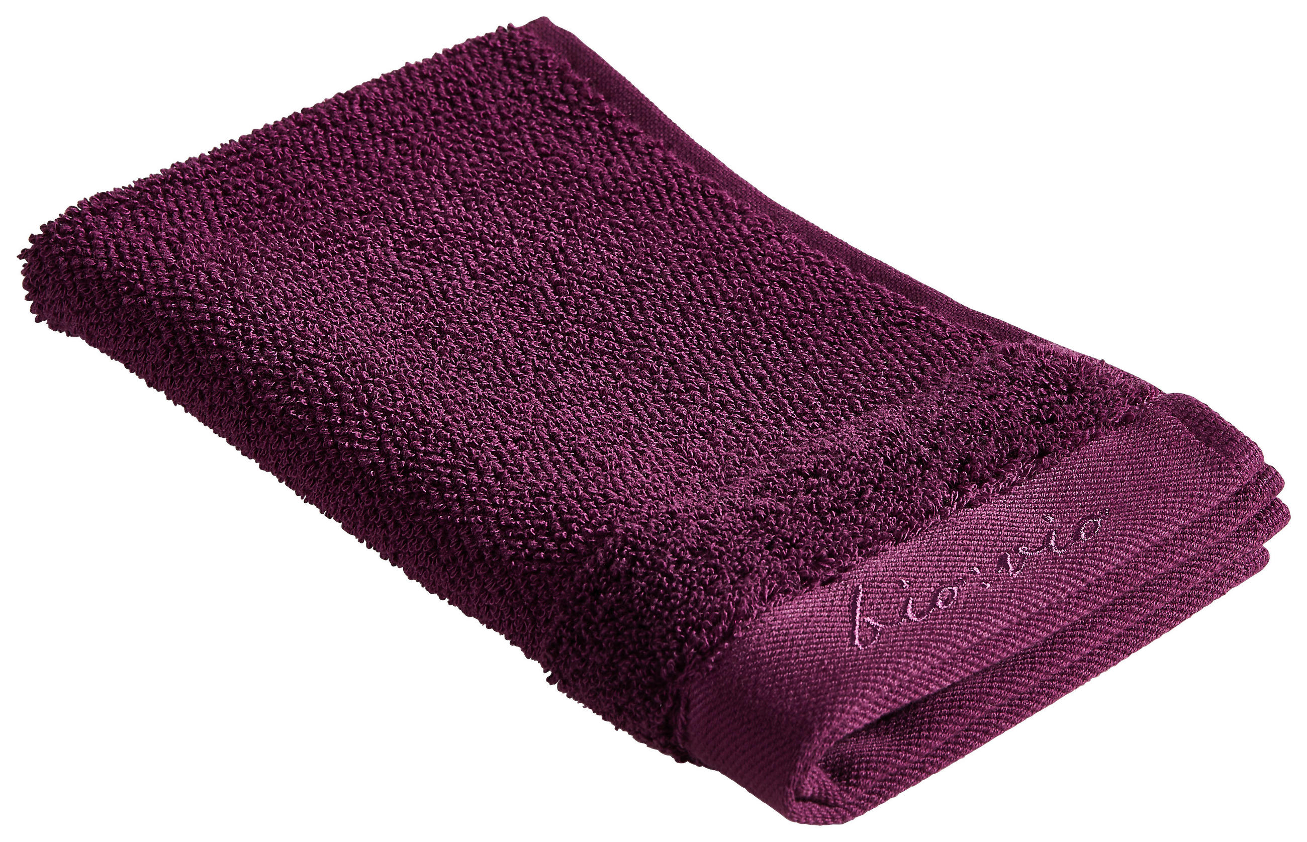 GÄSTETUCH 30/50 cm BONITA Violett  - Violett, Natur, Textil (30/50cm) - Bio:Vio
