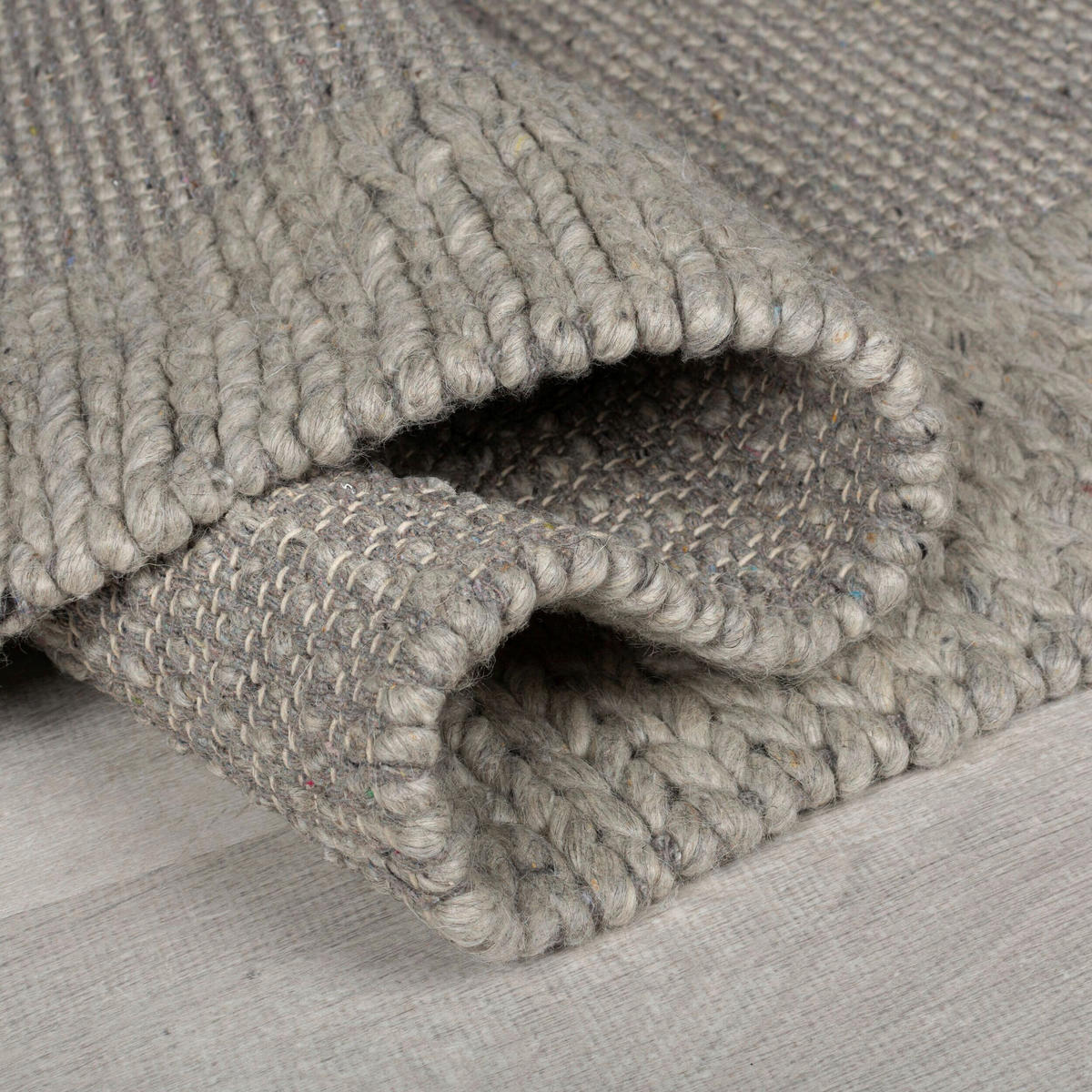 WOLLTEPPICH 160/230 cm Rue Plait Grau  - Grau, Basics, Textil (160/230cm) - Xora