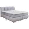 BOXSPRINGBETT 180/200 cm  in Hellgrau  - Chromfarben/Hellgrau, KONVENTIONELL, Kunststoff/Textil (180/200cm) - Boxxx
