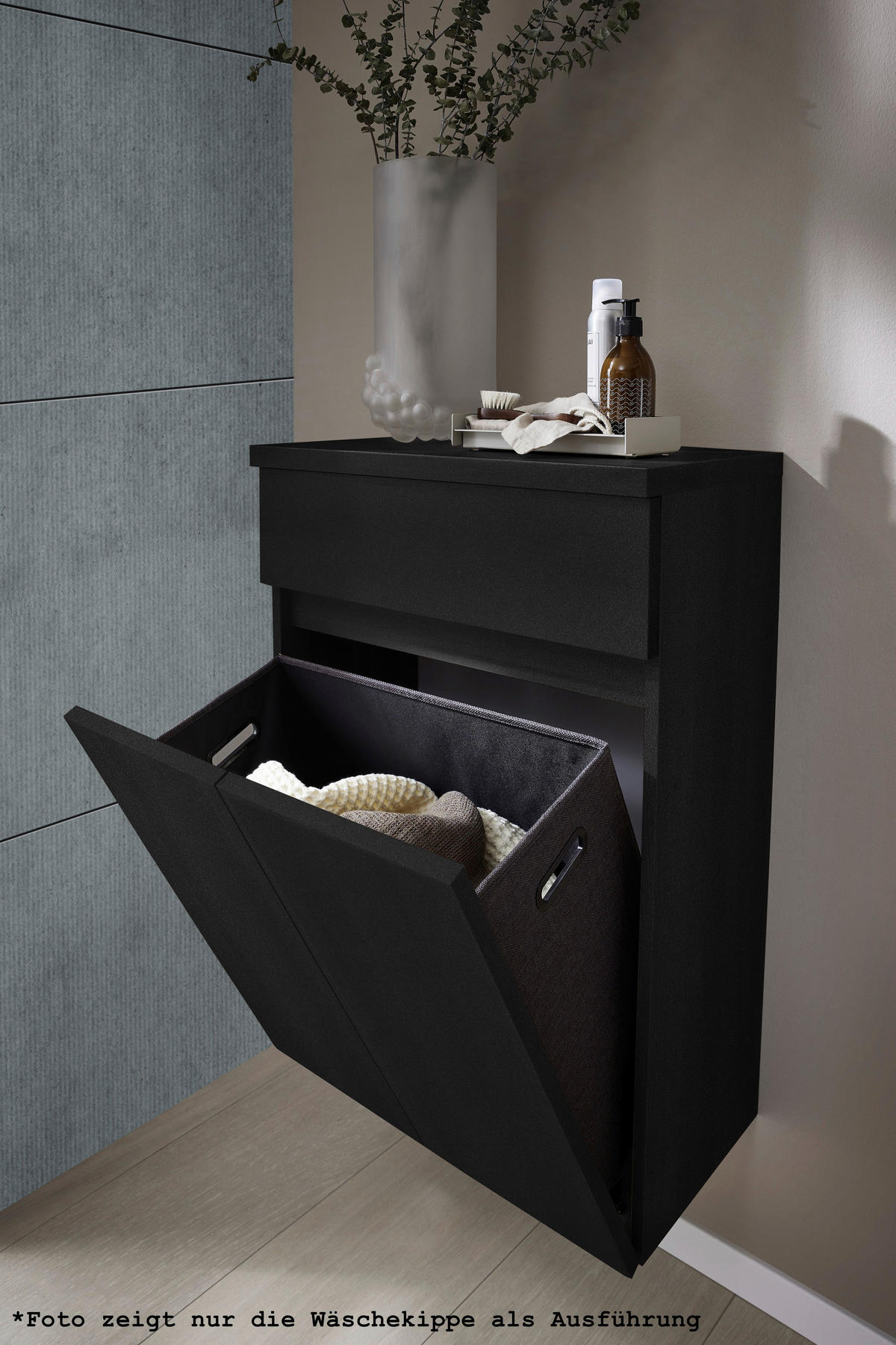 HOCHSCHRANK 40/163/30 cm  - Dunkelgrau, Design, Glas/Holzwerkstoff (40/163/30cm) - Novel