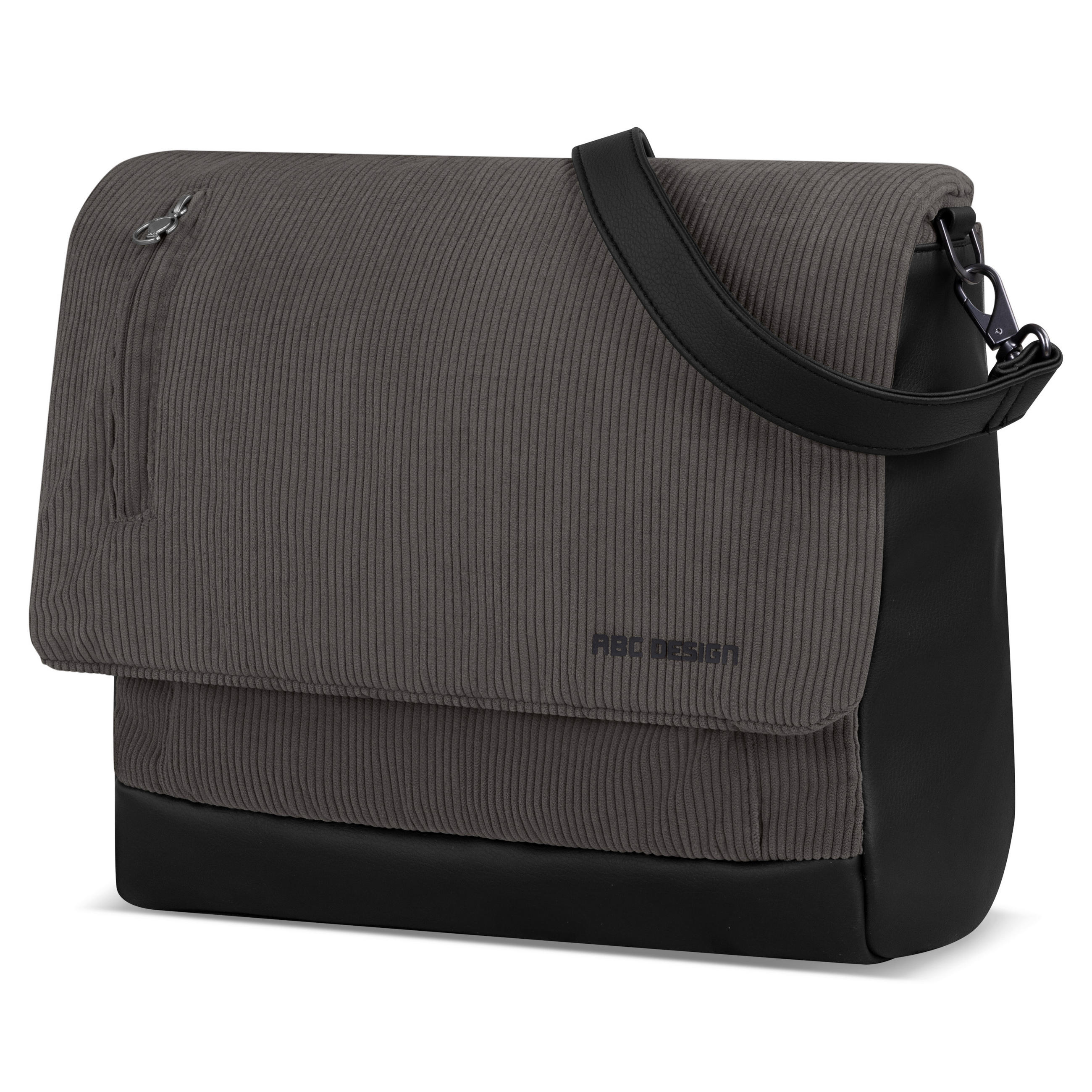 ABC Design Wickeltasche Urban Schwarz, Dunkelgrau 32x29x16 cm