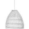 ZÁVĚSNÉ SVÍTIDLO,  53/59,5/53 cm - bílá, Basics, přírodní materiály (53/59,5/53cm)