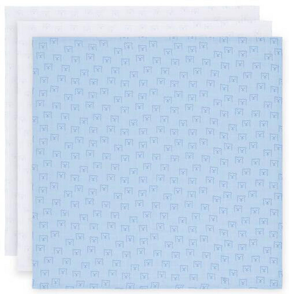 LÁTKOVÁ PLIENKA - modrá/biela, Basics, textil (80/80cm) - Avelia