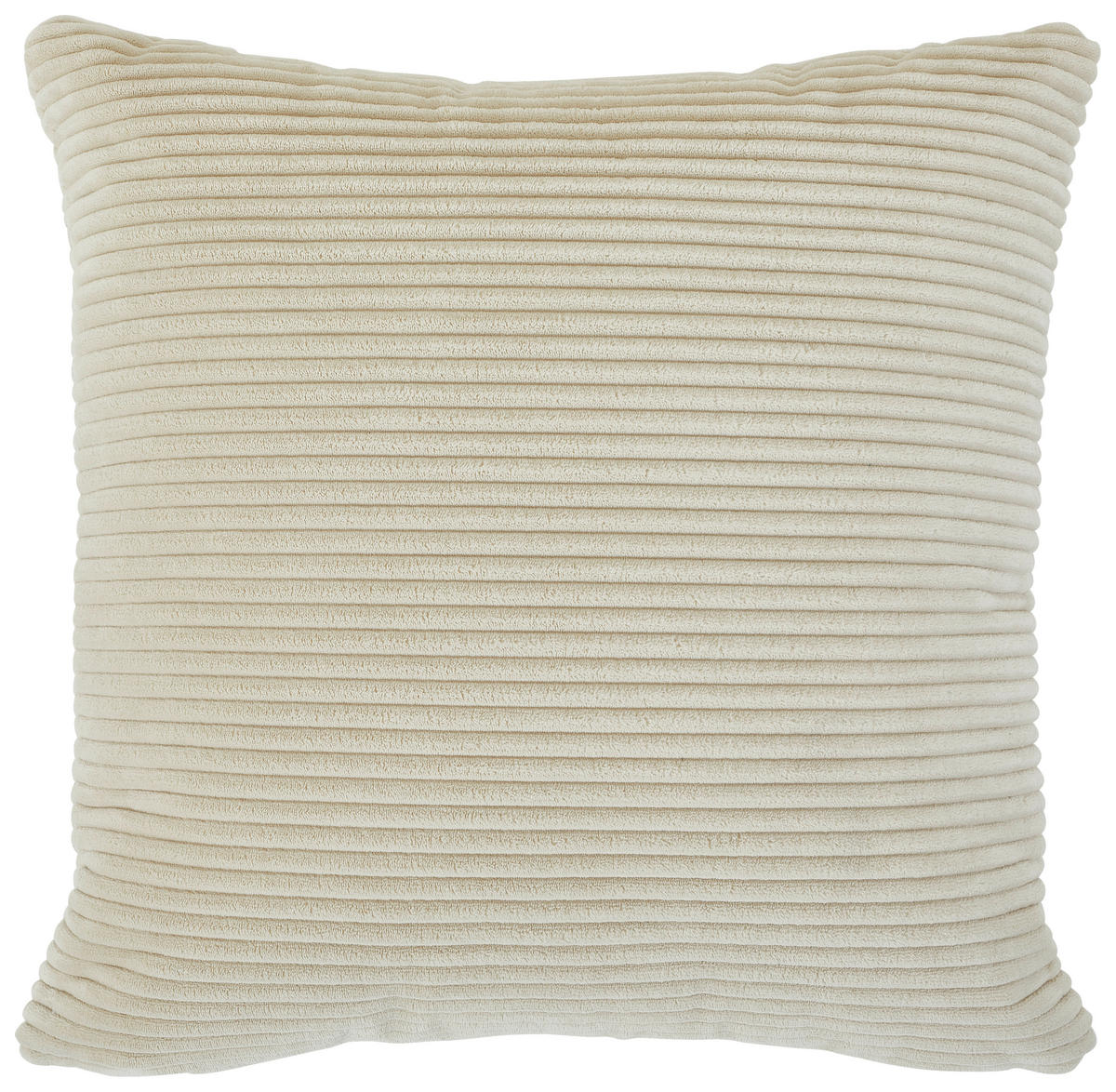 ECKSOFA in Cord Beige  - Beige/Schwarz, Design, Kunststoff/Textil (303/196cm) - Livetastic