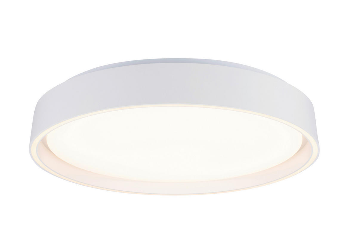 LED-DECKENLEUCHTE Zadar 40/7,5 cm  - Weiß, Design, Kunststoff/Metall (40/7,5cm) - Novel