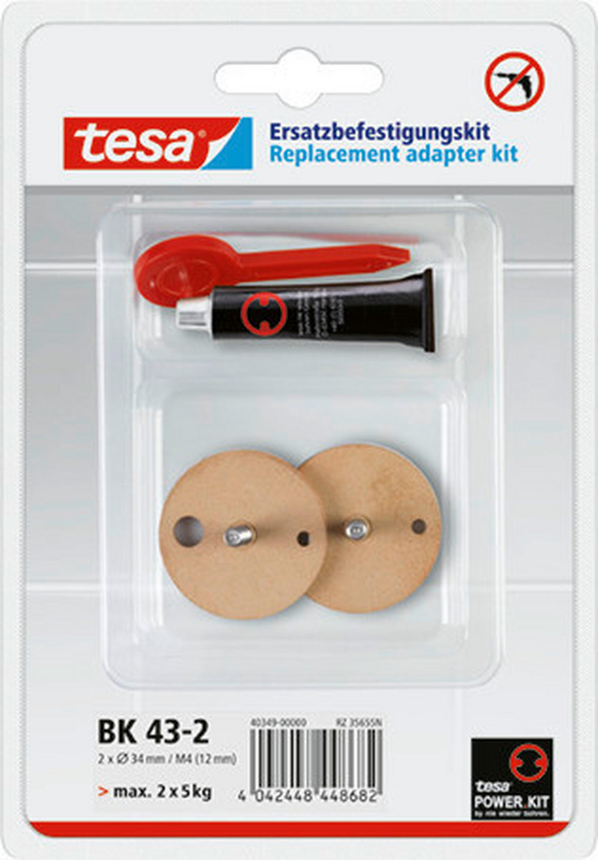 MONTAGEKLEBER Powerkit  - Basics, Kunststoff (2,5/17,9/12,3cm) - Tesa