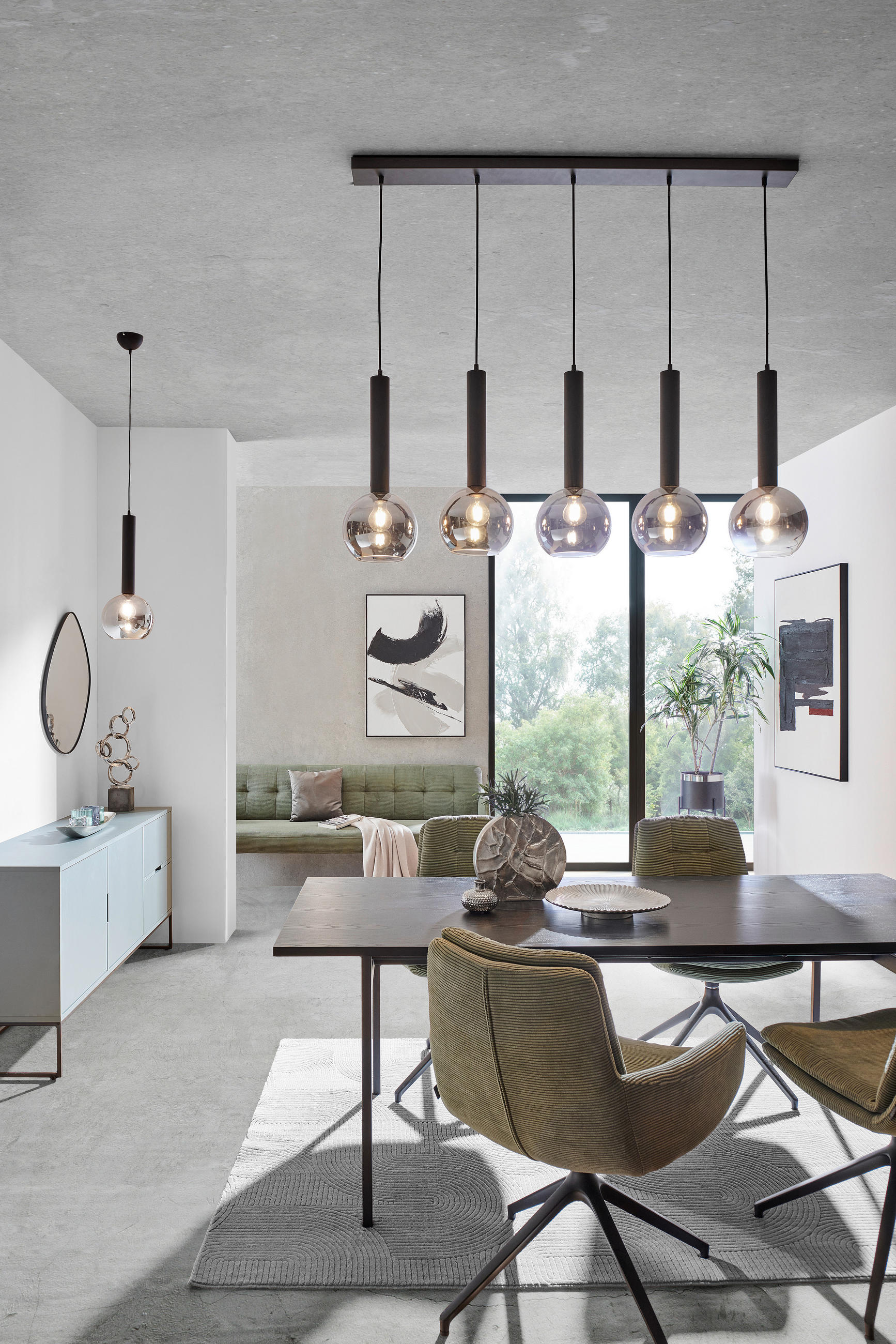 HÄNGELEUCHTE 20/150 cm    - Schwarz, Design, Metall (20/150cm) - Dieter Knoll