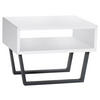 NACHTSCHRANK 50/36/41 cm Buche massiv  - Anthrazit/Weiß, Natur, Holz/Metall (50/36/41cm) - Hasena
