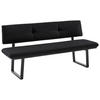 SITZBANK 180/86/60 cm  in Schwarz  - Schwarz, MODERN, Textil/Metall (180/86/60cm) - Cantus