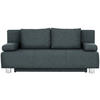 SCHLAFSOFA in Webstoff Anthrazit  - Chromfarben/Anthrazit, Design, Textil/Metall (197/88/89cm) - Xora