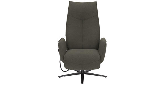RELAXSESSEL in Textil Graubraun - Anthrazit/Graubraun, Design, Textil/Metall (71/114/84cm) - Johann Jakob